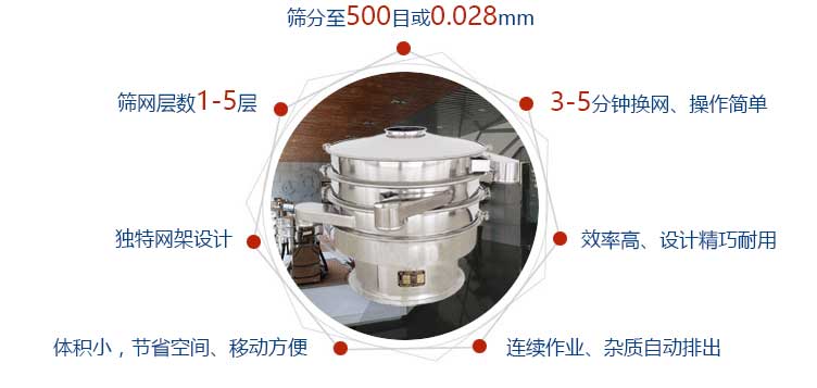 中藥粉振動篩粉機(jī)特點(diǎn)